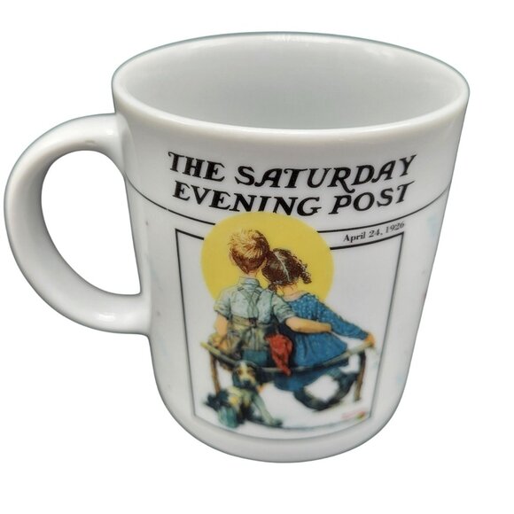 Norman Rockwell Gallery "Sunset" The Saturday Evening Post Coffee Mug 1992 - Picture 1 of 9